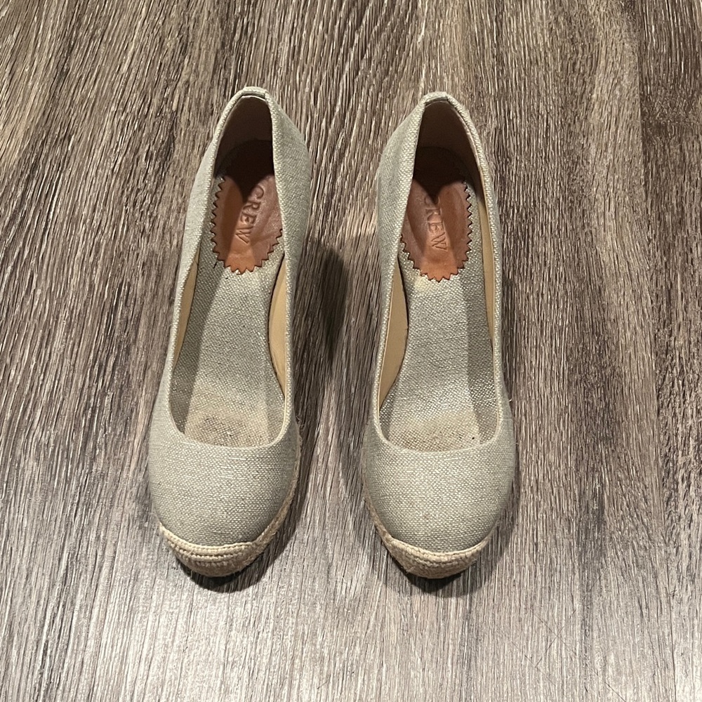 J Crew Women's Canvas Wedge Shoes